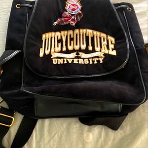 SOLD Juicy Couture Backpack Velour Crest Large Backpack